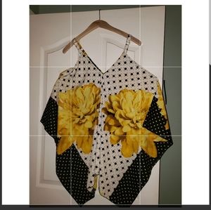 Stylish black & yellow tunic